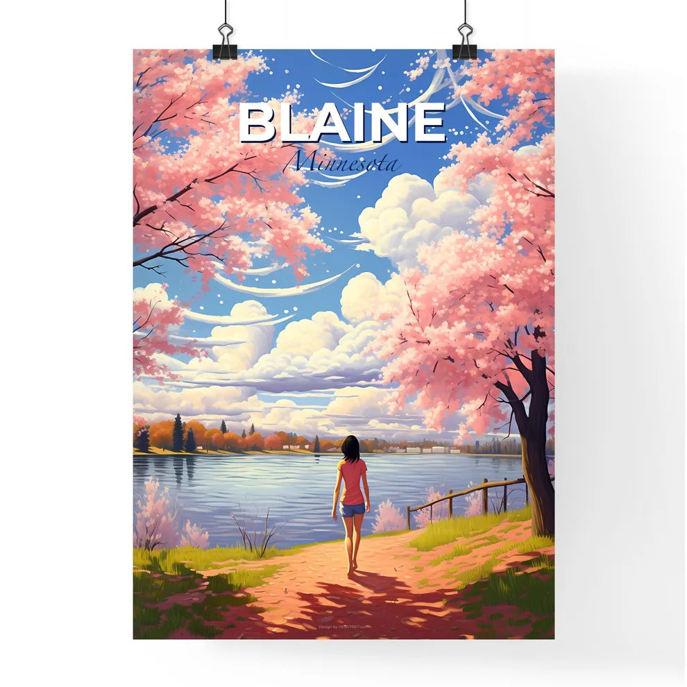 Blaine, Minnesota, A Poster of a woman walking on a path by a lake Default Title