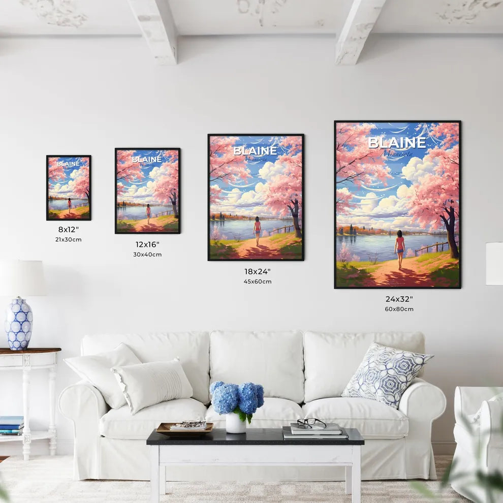 Blaine, Minnesota, A Poster of a woman walking on a path by a lake Default Title