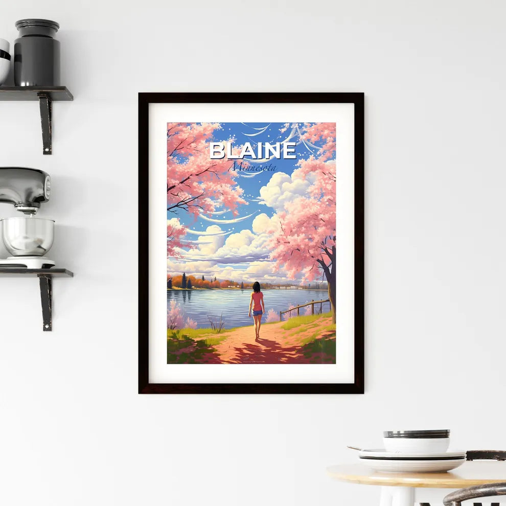 Blaine, Minnesota, A Poster of a woman walking on a path by a lake Default Title