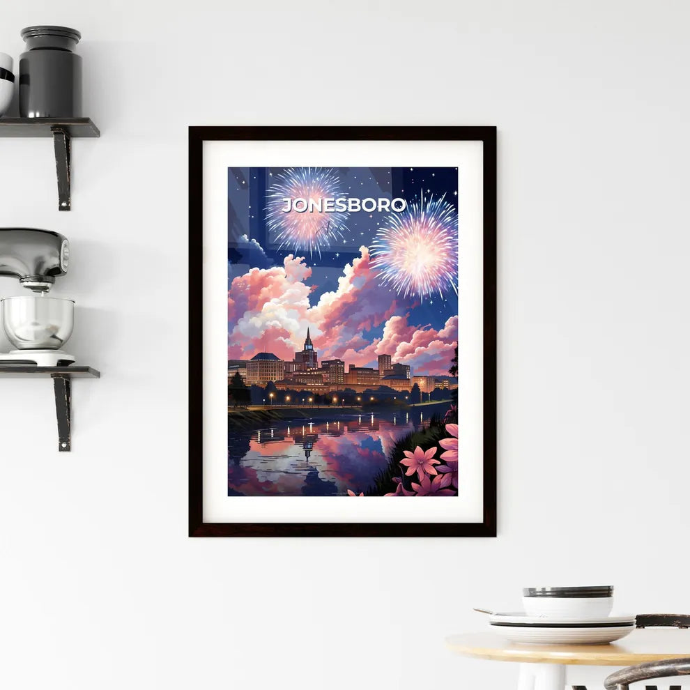 Jonesboro, Arkansas, A Poster of fireworks over a city Default Title