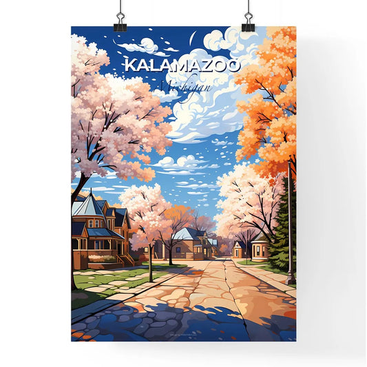 Kalamazoo, Michigan, A Poster of a street with trees and houses Default Title