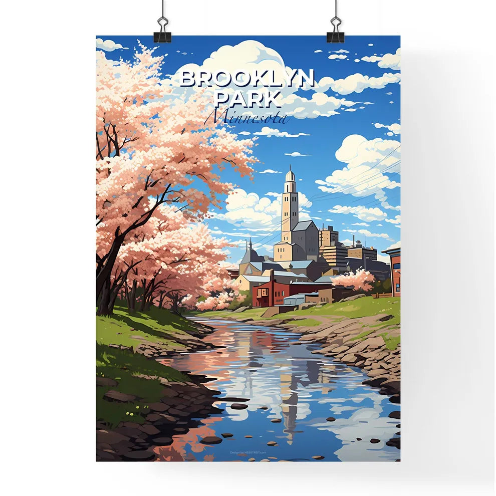 Brooklyn Park, Minnesota, A Poster of a river running through a city Default Title