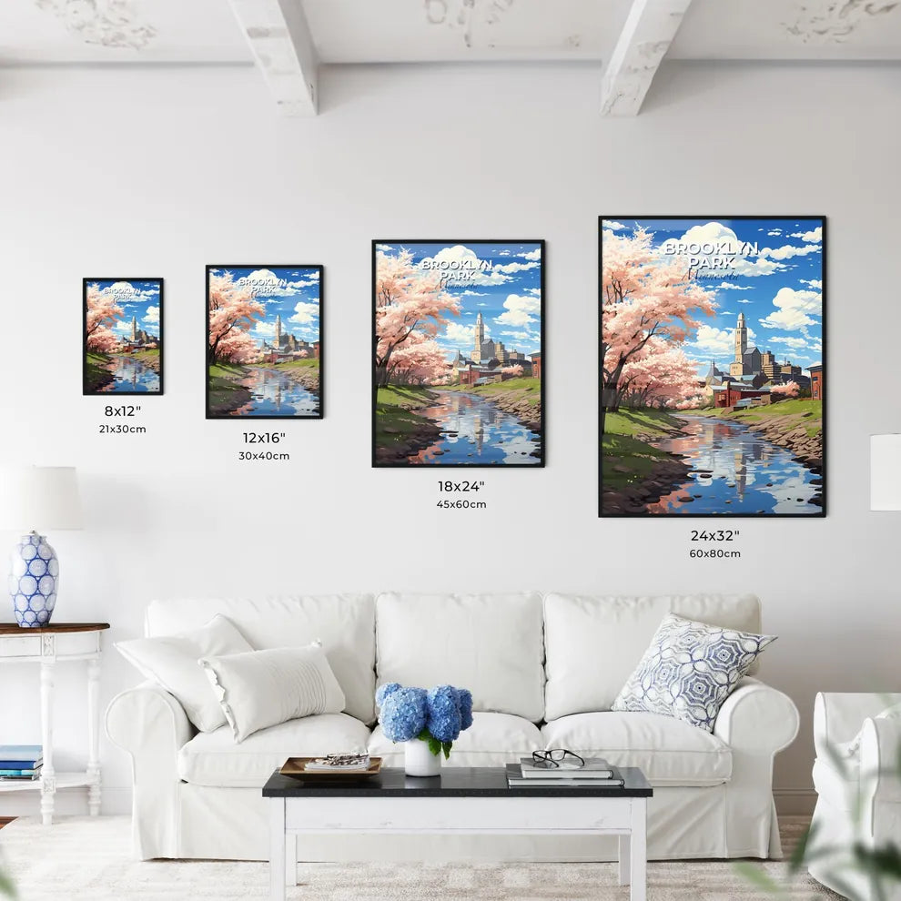 Brooklyn Park, Minnesota, A Poster of a river running through a city Default Title