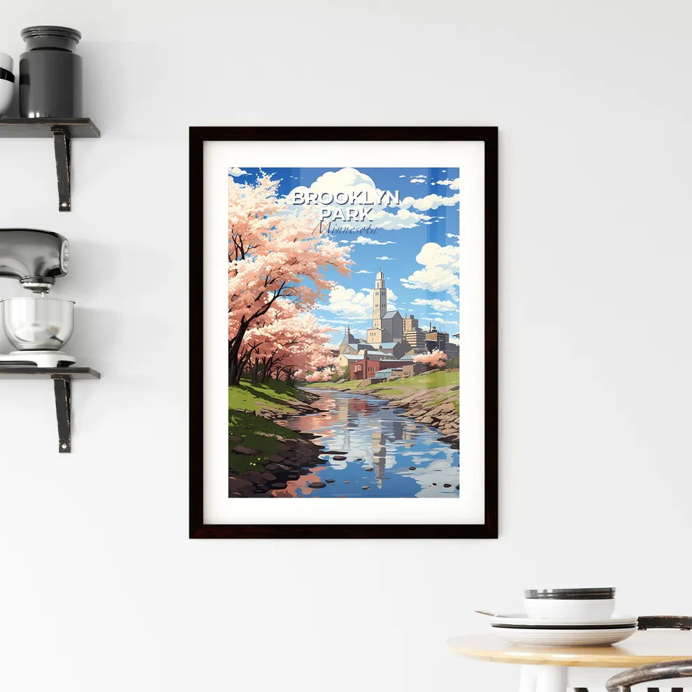 Brooklyn Park, Minnesota, A Poster of a river running through a city Default Title