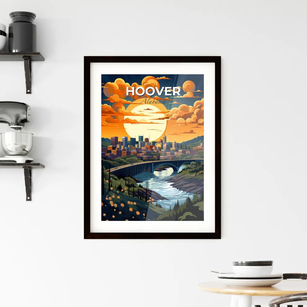 Hoover, Alabama, A Poster of a bridge over a river with a city in the background Default Title