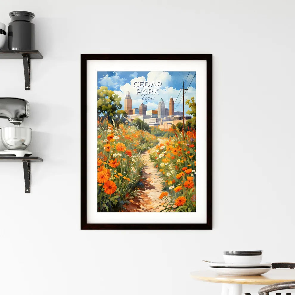 Cedar Park, Texas, A Poster of a path through a field of flowers Default Title