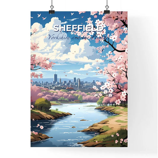 Sheffield, Yorkshire and the Humber, A Poster of a river running through a city Default Title