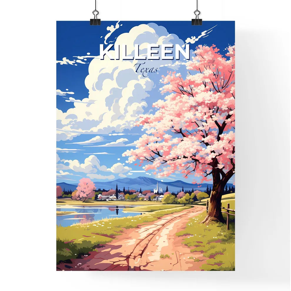 Killeen, Texas, A Poster of a pink tree next to a road Default Title