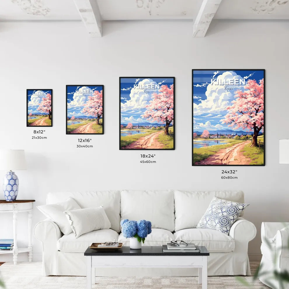 Killeen, Texas, A Poster of a pink tree next to a road Default Title