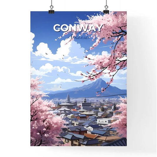 Conway, Arkansas, A Poster of a city with pink blossoms Default Title