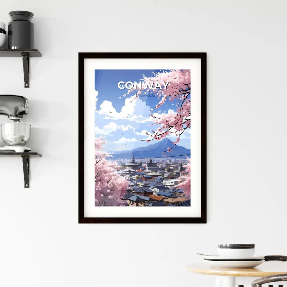 Conway, Arkansas, A Poster of a city with pink blossoms Default Title