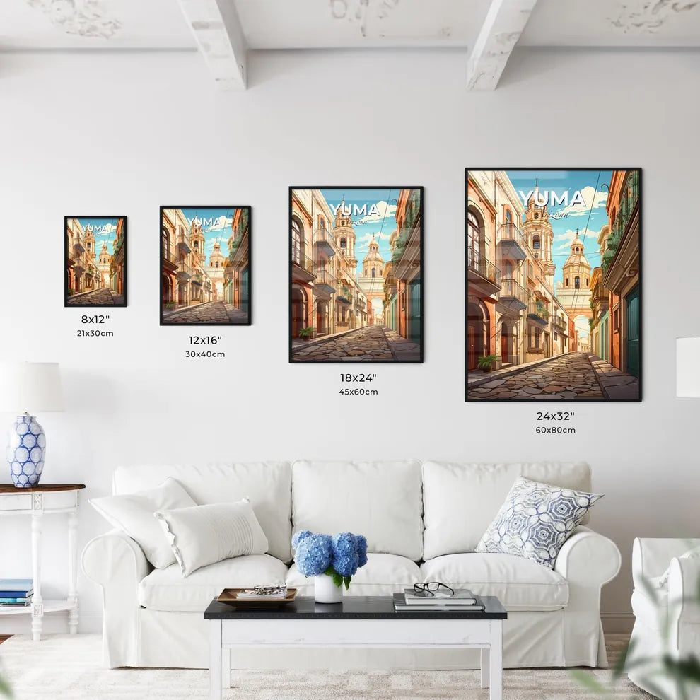 Yuma, Arizona, A Poster of a street with buildings and a tower Default Title