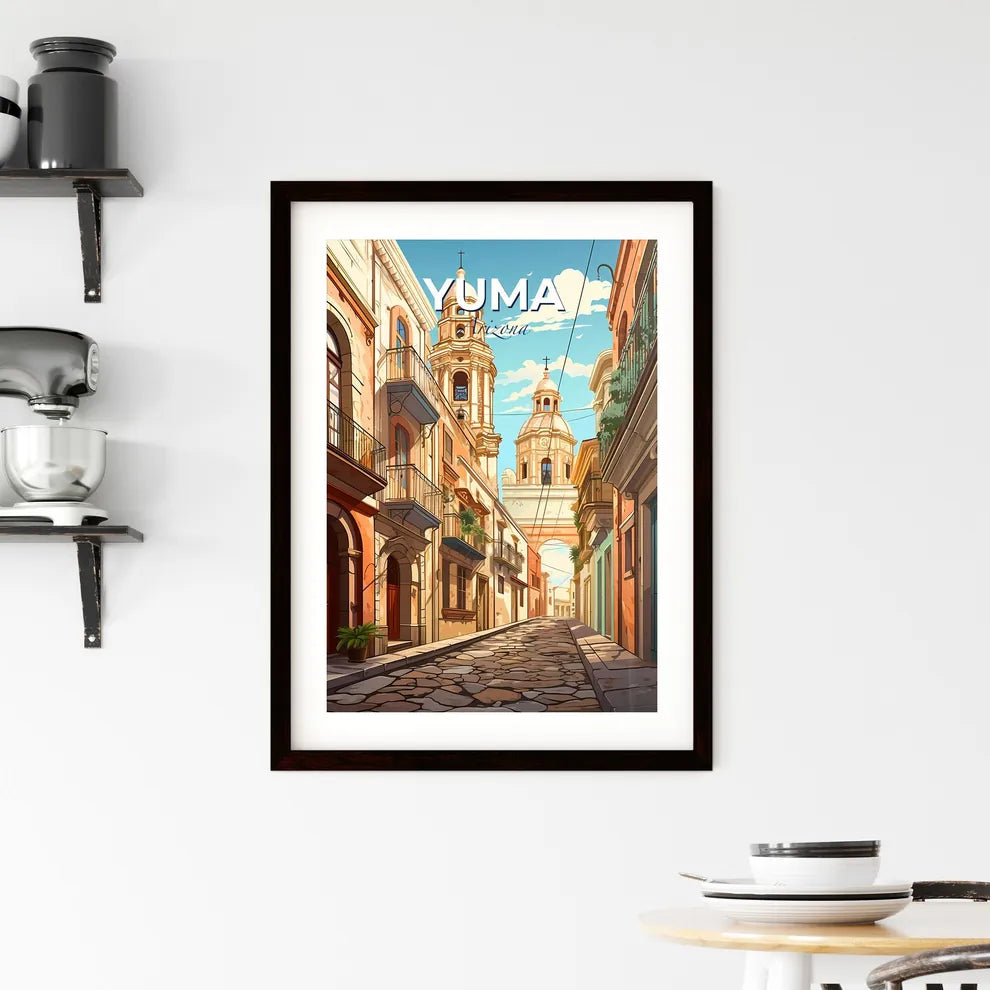 Yuma, Arizona, A Poster of a street with buildings and a tower Default Title