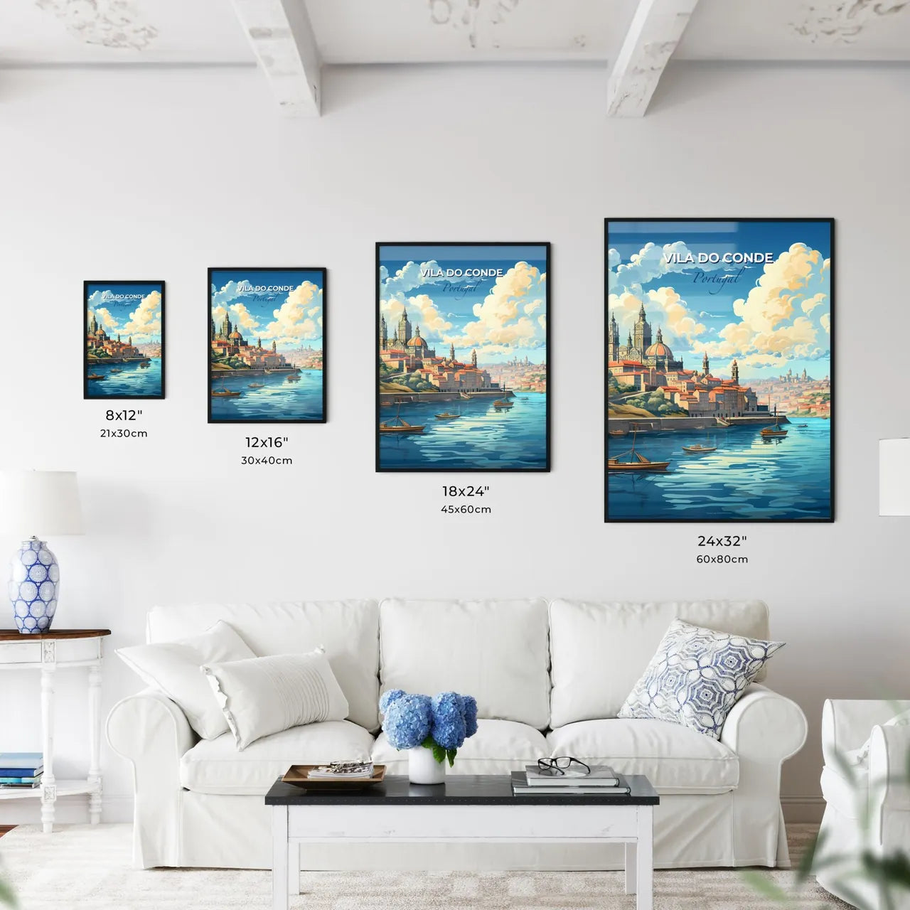 Vila Do Conde, Portugal, A Poster of a city by the water Default Title