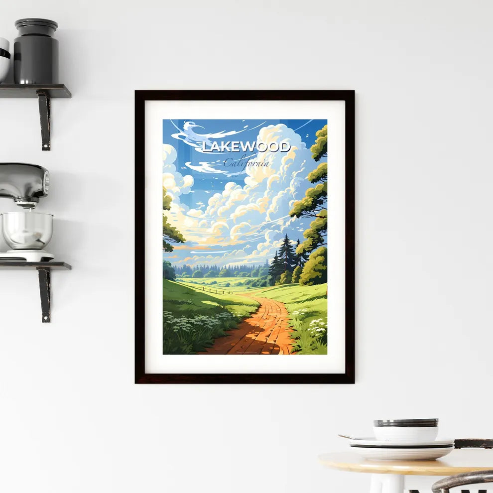 Lakewood, California, A Poster of a landscape with a path and trees Default Title