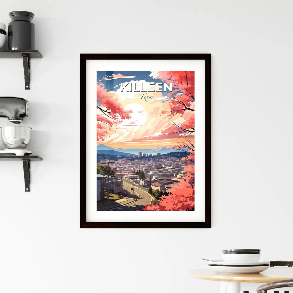 Killeen, Texas, A Poster of a city with pink flowers Default Title