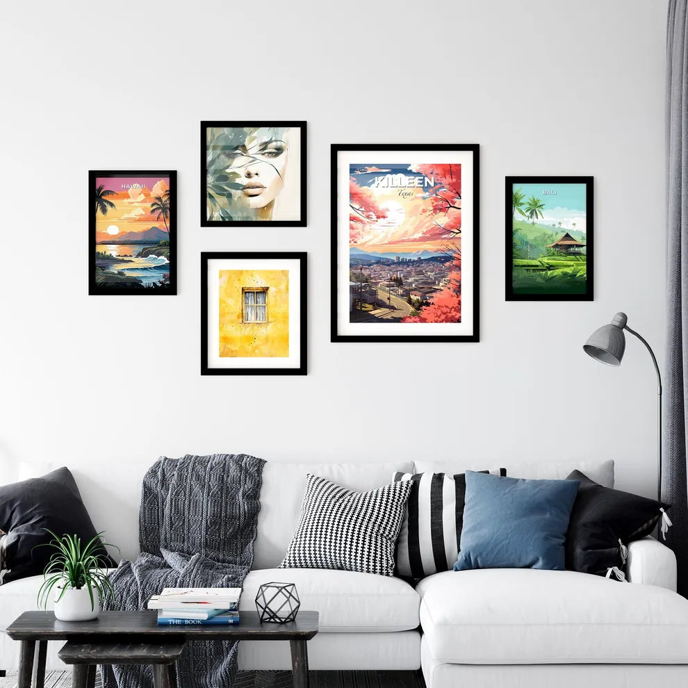 Killeen, Texas, A Poster of a city with pink flowers Default Title