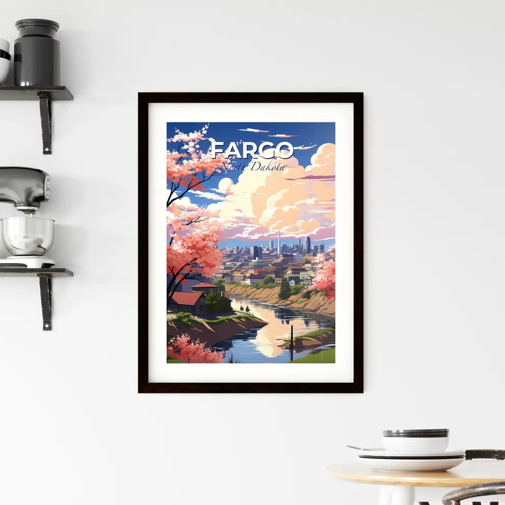 Fargo, North Dakota, A Poster of a river running through a city Default Title