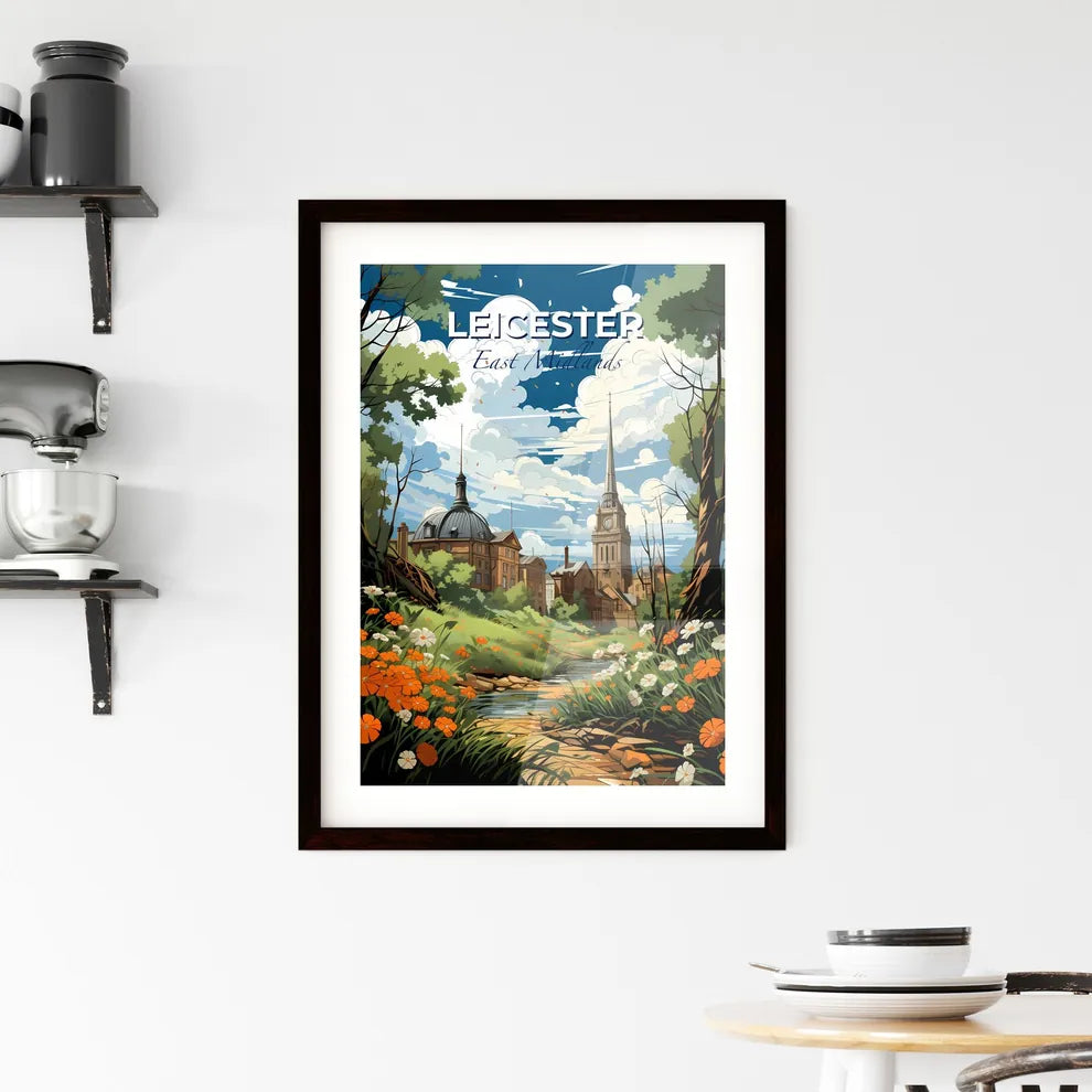 Leicester, East Midlands, A Poster of a river running through a city Default Title