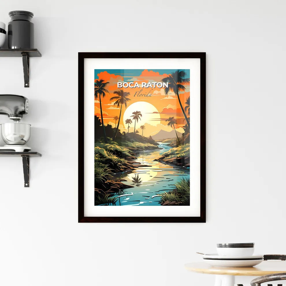 Boca Raton, Florida, A Poster of a river running through a tropical forest Default Title