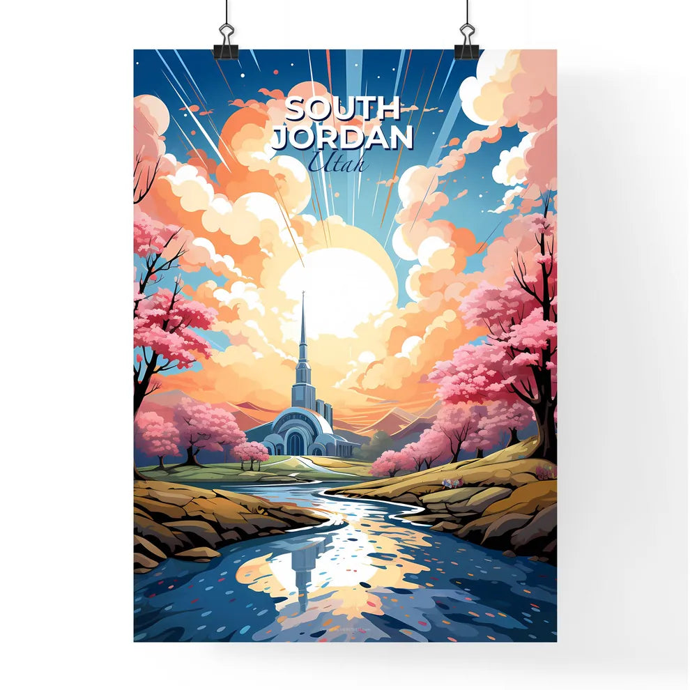 South Jordan, Utah, A Poster of a river running through a city Default Title