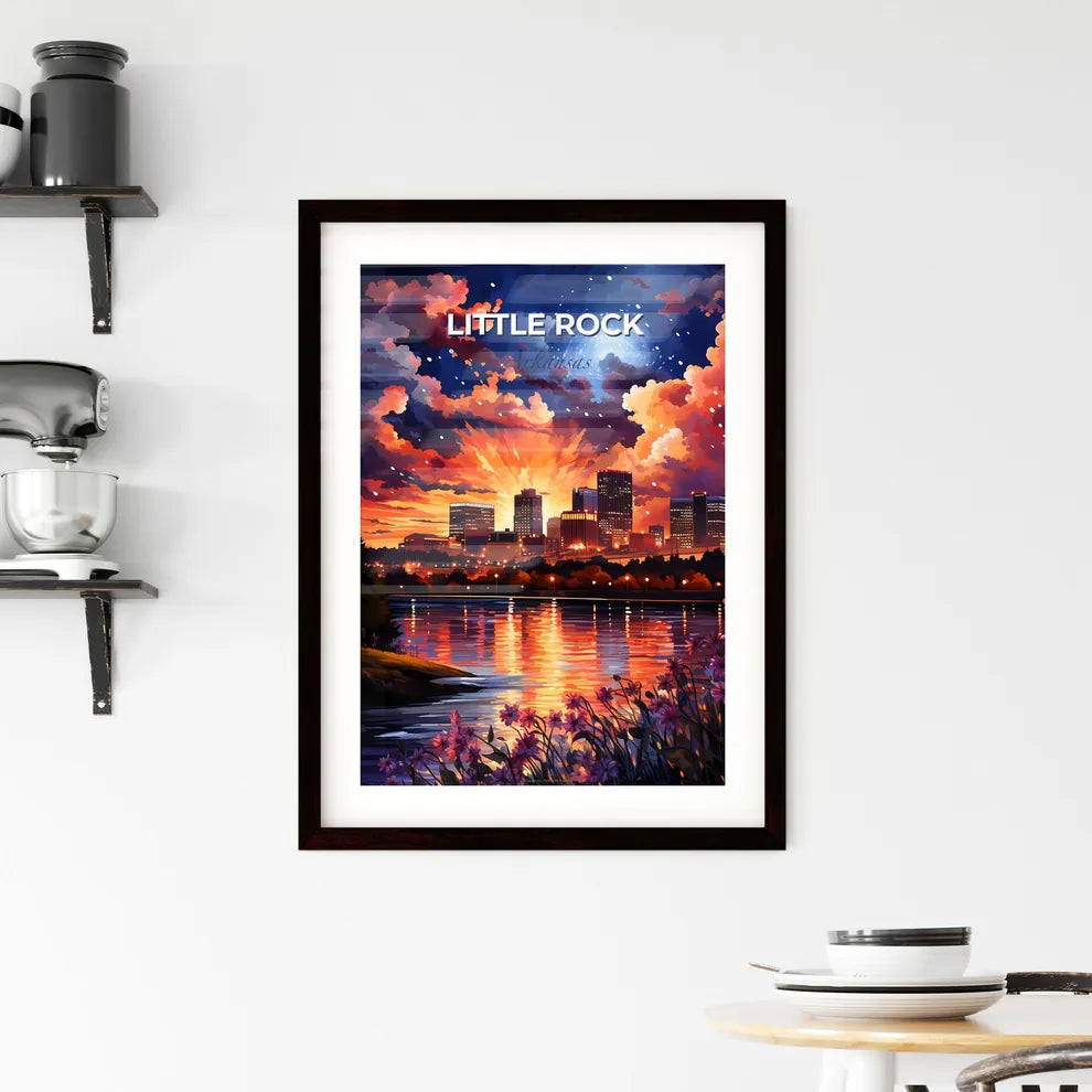 Little Rock, Arkansas, A Poster of a sunset over a city Default Title