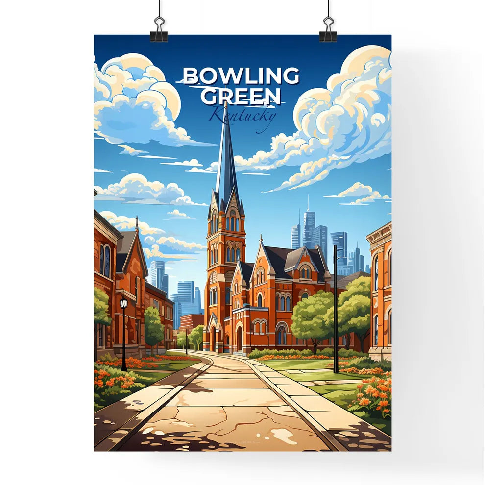 Bowling Green, Kentucky, A Poster of a street with a church and a city in the background Default Title