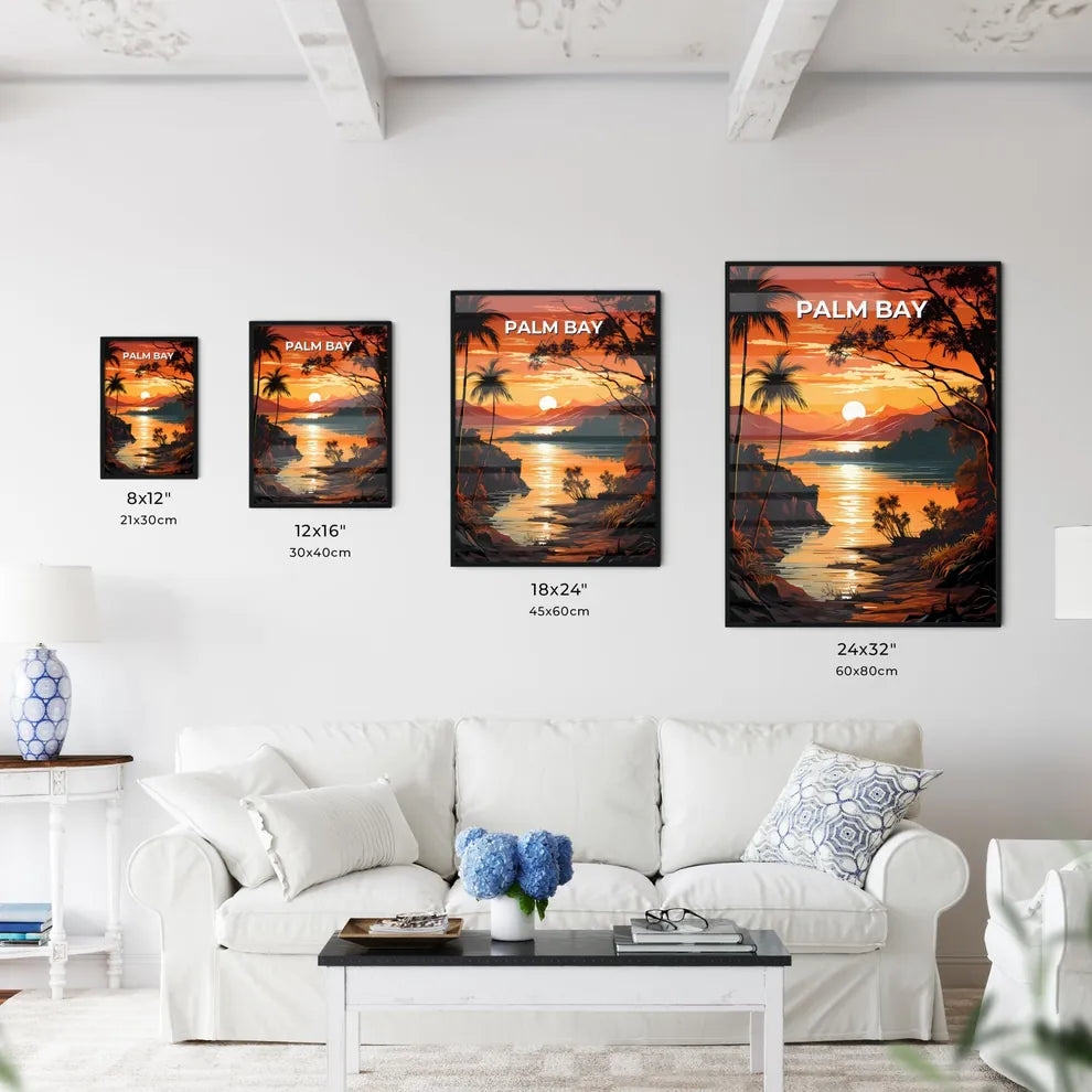 Palm Bay, Florida, A Poster of a sunset over a lake Default Title
