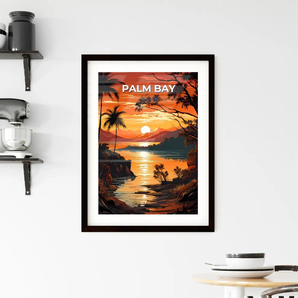 Palm Bay, Florida, A Poster of a sunset over a lake Default Title