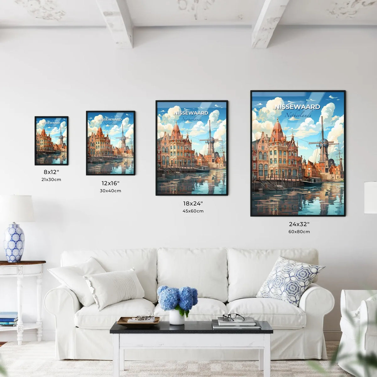 Nissewaard, Netherlands, A Poster of a water next to a city Default Title