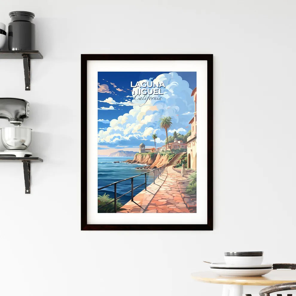 Laguna Niguel, California, A Poster of a stone path leading to a beach Default Title
