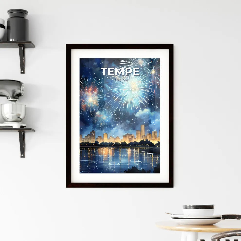 Tempe, Arizona, A Poster of fireworks over a city Default Title