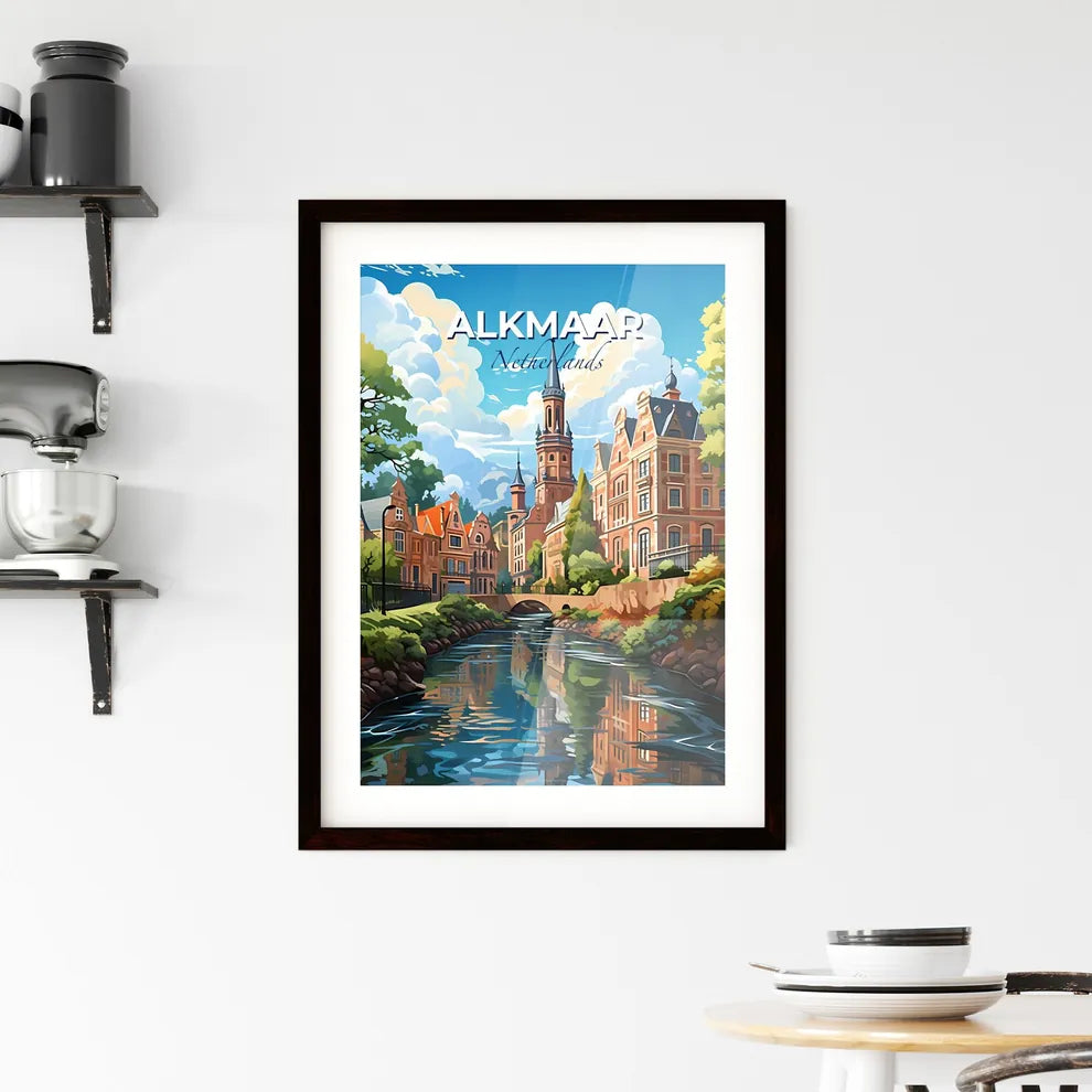Alkmaar, Netherlands, A Poster of a river running through a town Default Title