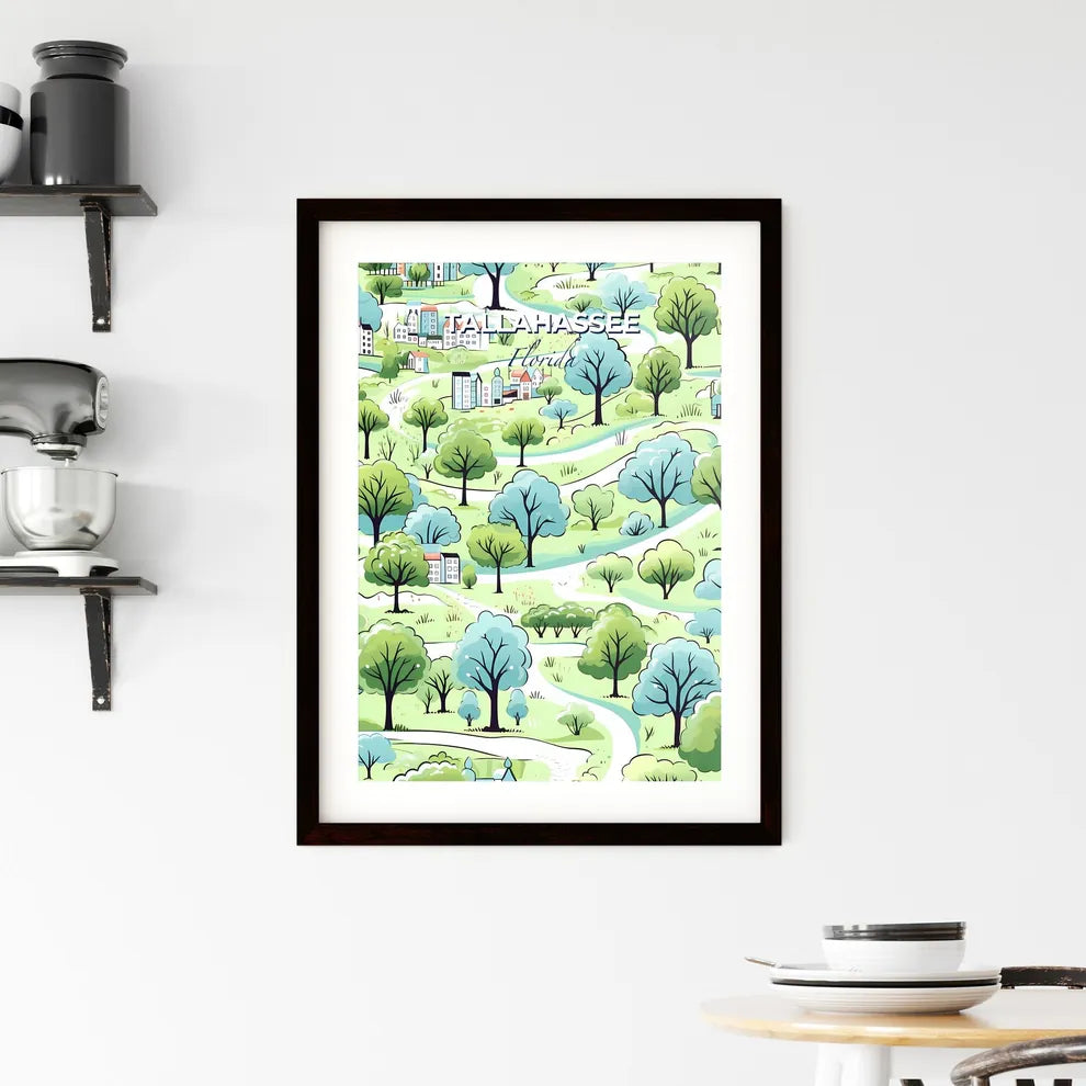 Tallahassee, Florida, A Poster of a map of a town Default Title