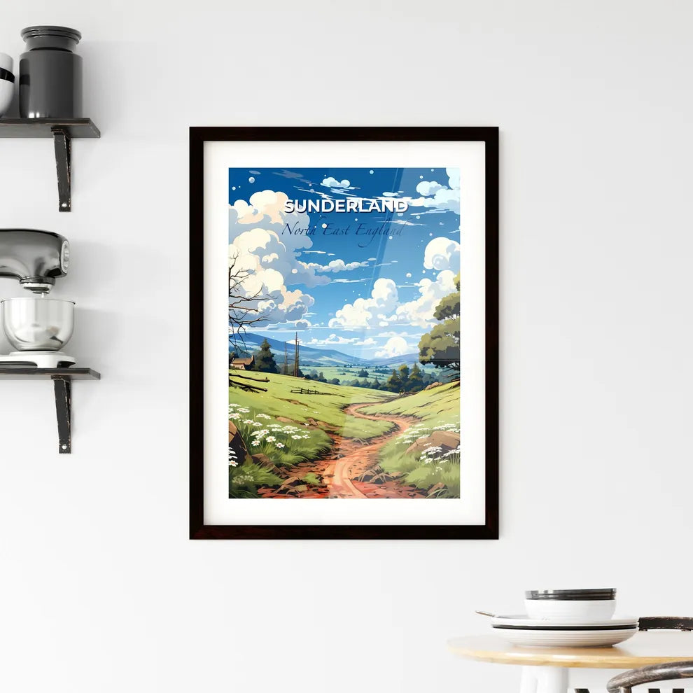 Sunderland, North East England, A Poster of a dirt road through a grassy field Default Title