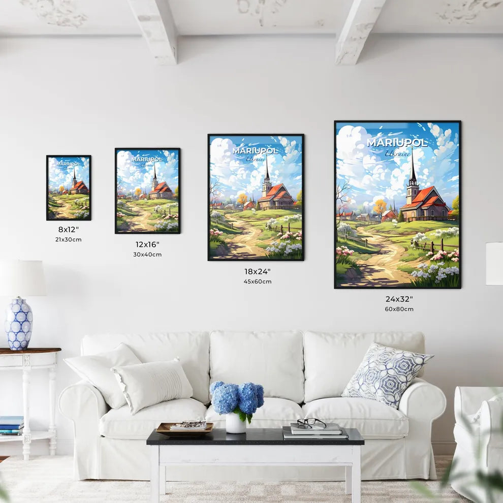 Mariupol, Ukraine, A Poster of a church in a village Default Title
