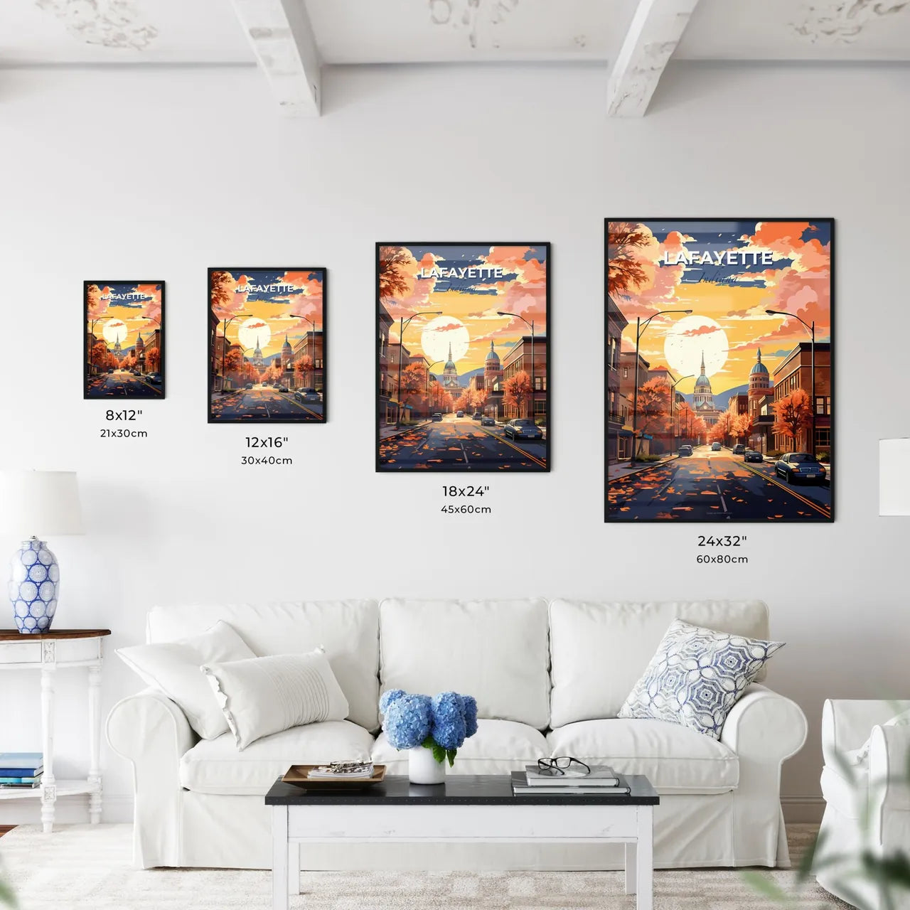 Lafayette, Indiana, A Poster of a street with cars and buildings in the background Default Title