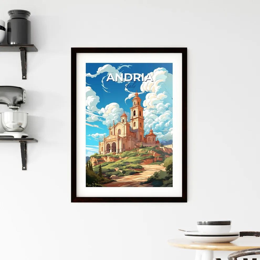 Andria, Italy, A Poster of a building on a hill Default Title