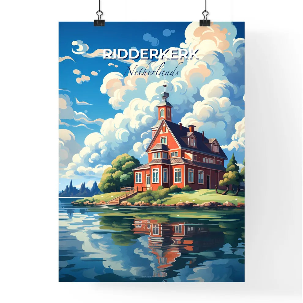 Ridderkerk, Netherlands, A Poster of a house on the water Default Title