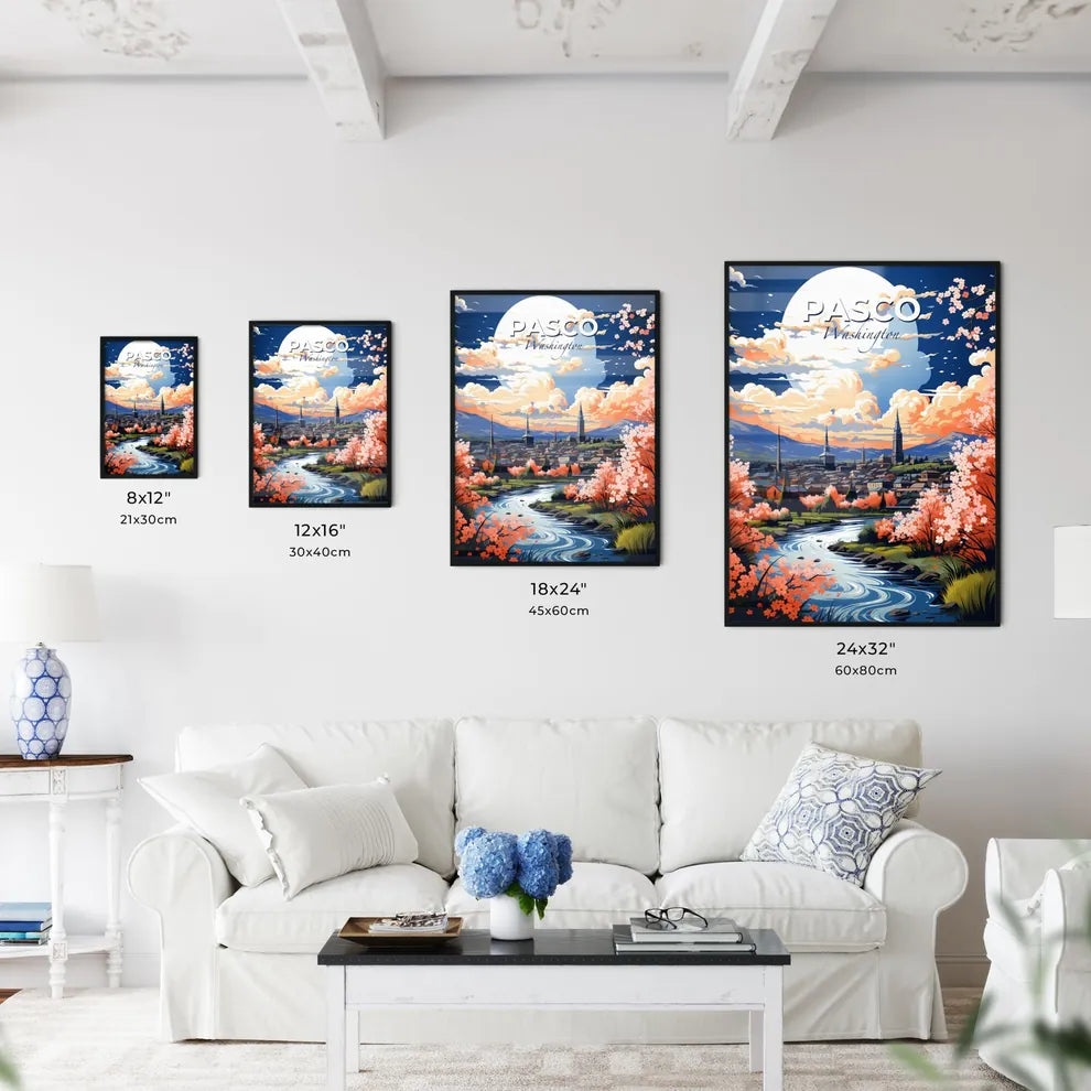 Pasco, Washington, A Poster of a river running through a city Default Title