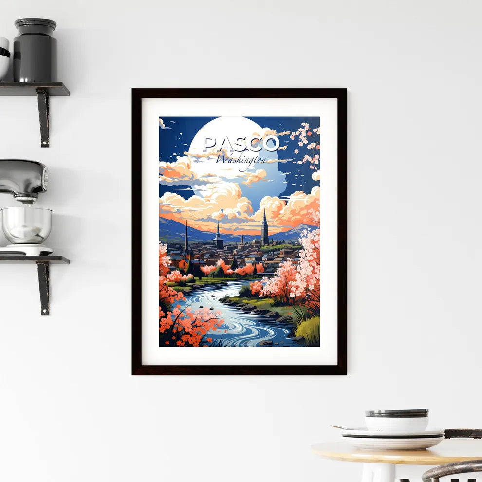 Pasco, Washington, A Poster of a river running through a city Default Title