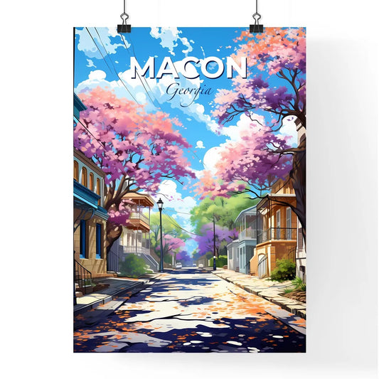 Macon, Georgia, A Poster of a street with trees on the side Default Title