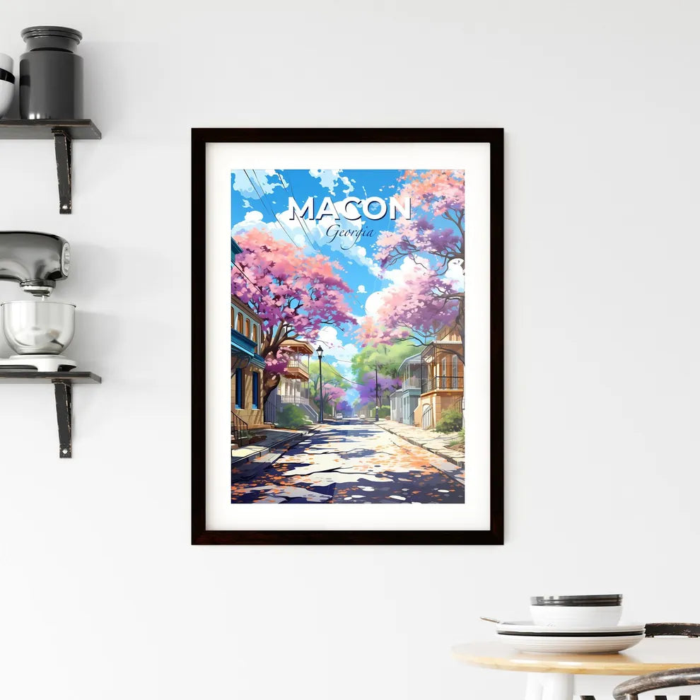 Macon, Georgia, A Poster of a street with trees on the side Default Title