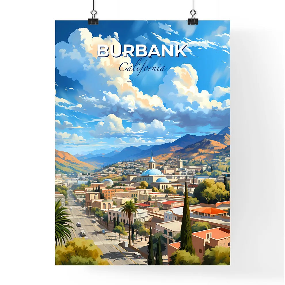 Burbank, California, A Poster of a city in the mountains Default Title