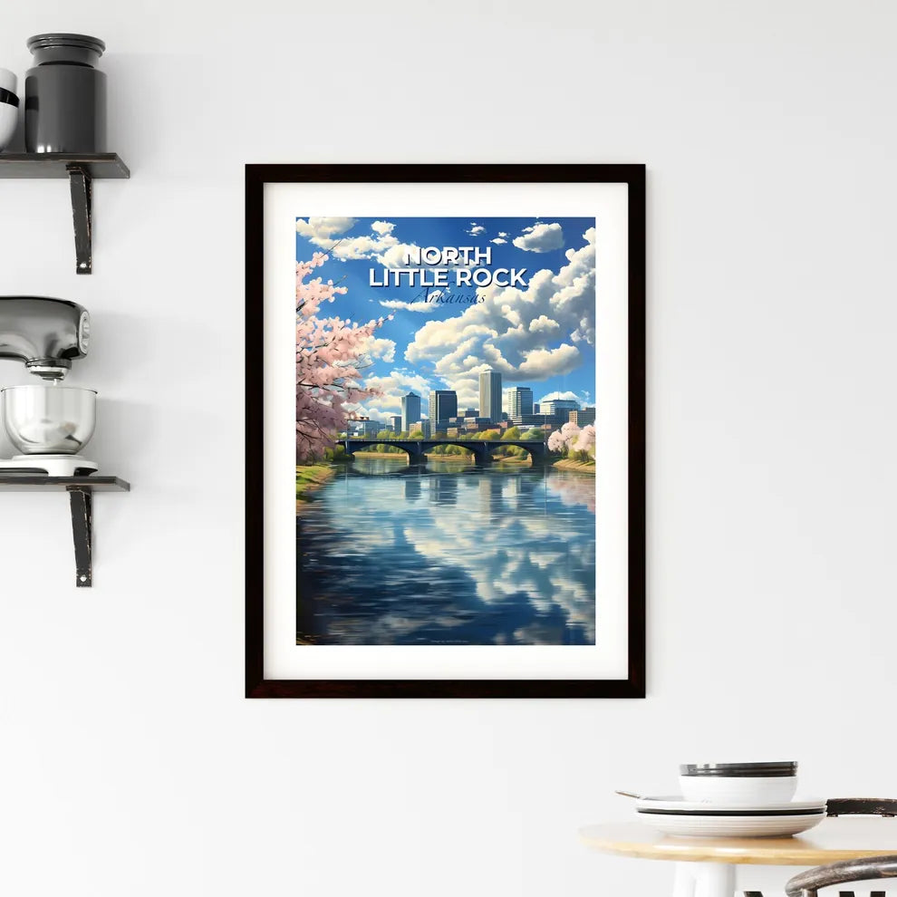 North Little Rock, Arkansas, A Poster of a river with a bridge and a city in the background Default Title