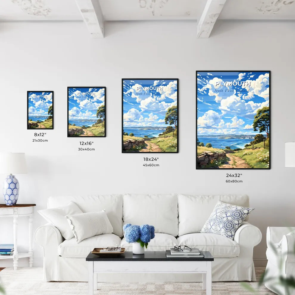 Plymouth, South West England, A Poster of a path leading to a body of water Default Title