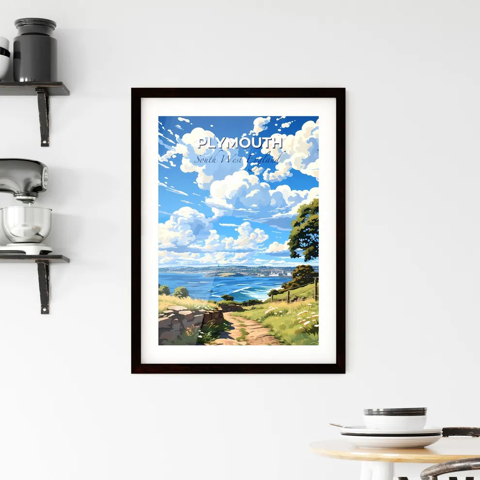 Plymouth, South West England, A Poster of a path leading to a body of water Default Title