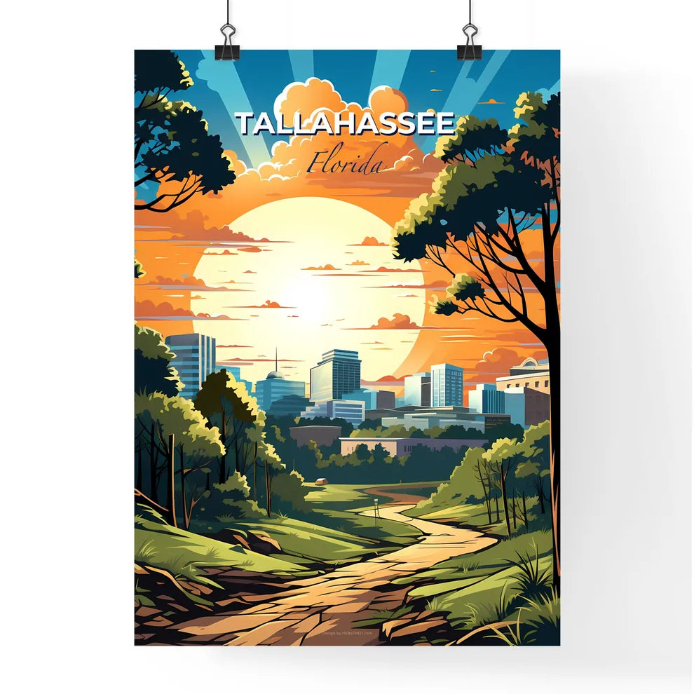 Tallahassee, Florida, A Poster of a sunset over a city Default Title