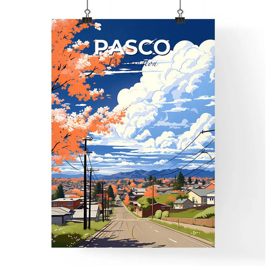 Pasco, Washington, A Poster of a street with houses and power lines Default Title