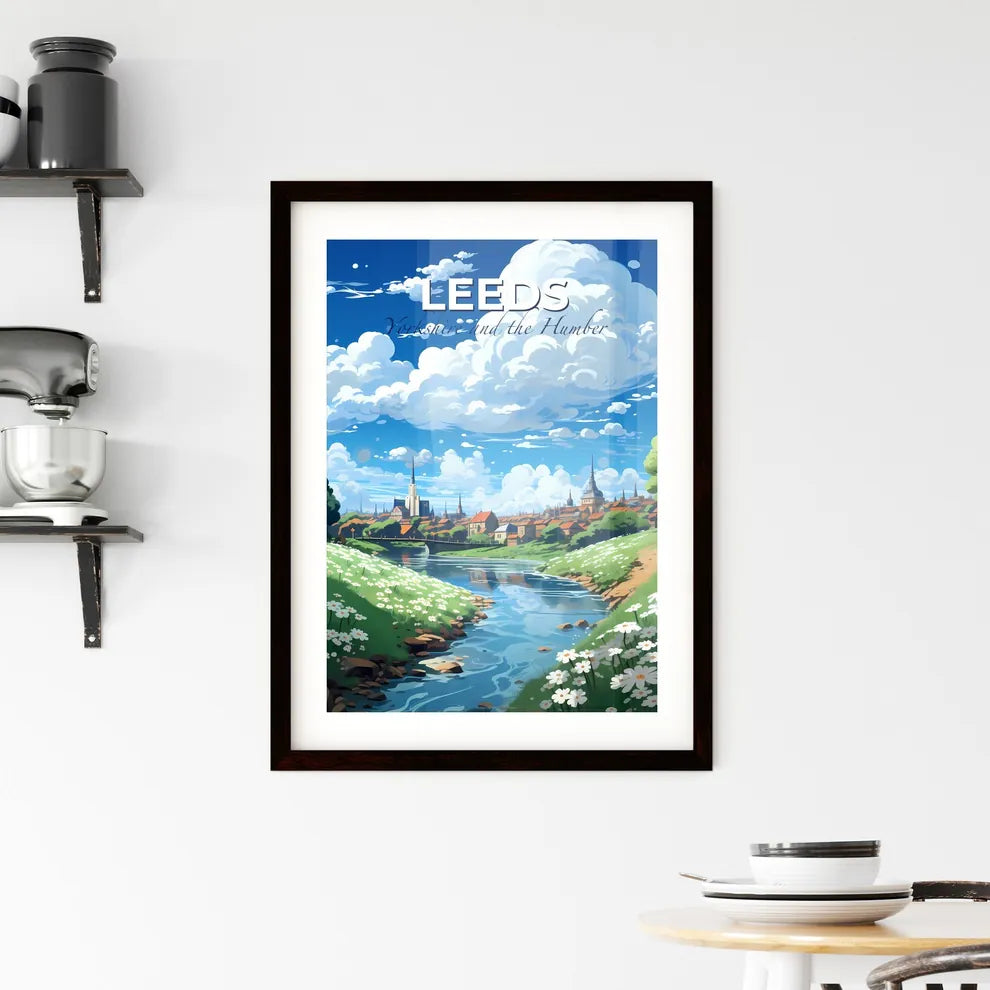 Leeds, Yorkshire and the Humber, A Poster of a river running through a town Default Title
